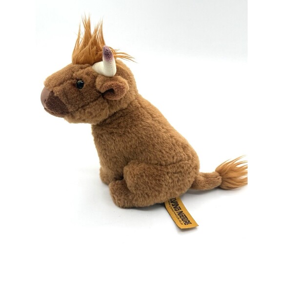 Living Nature Highland Cow Farm Stuffed Animal Soft Toy Cuddly Plush Plushie 6" - Picture 2 of 4